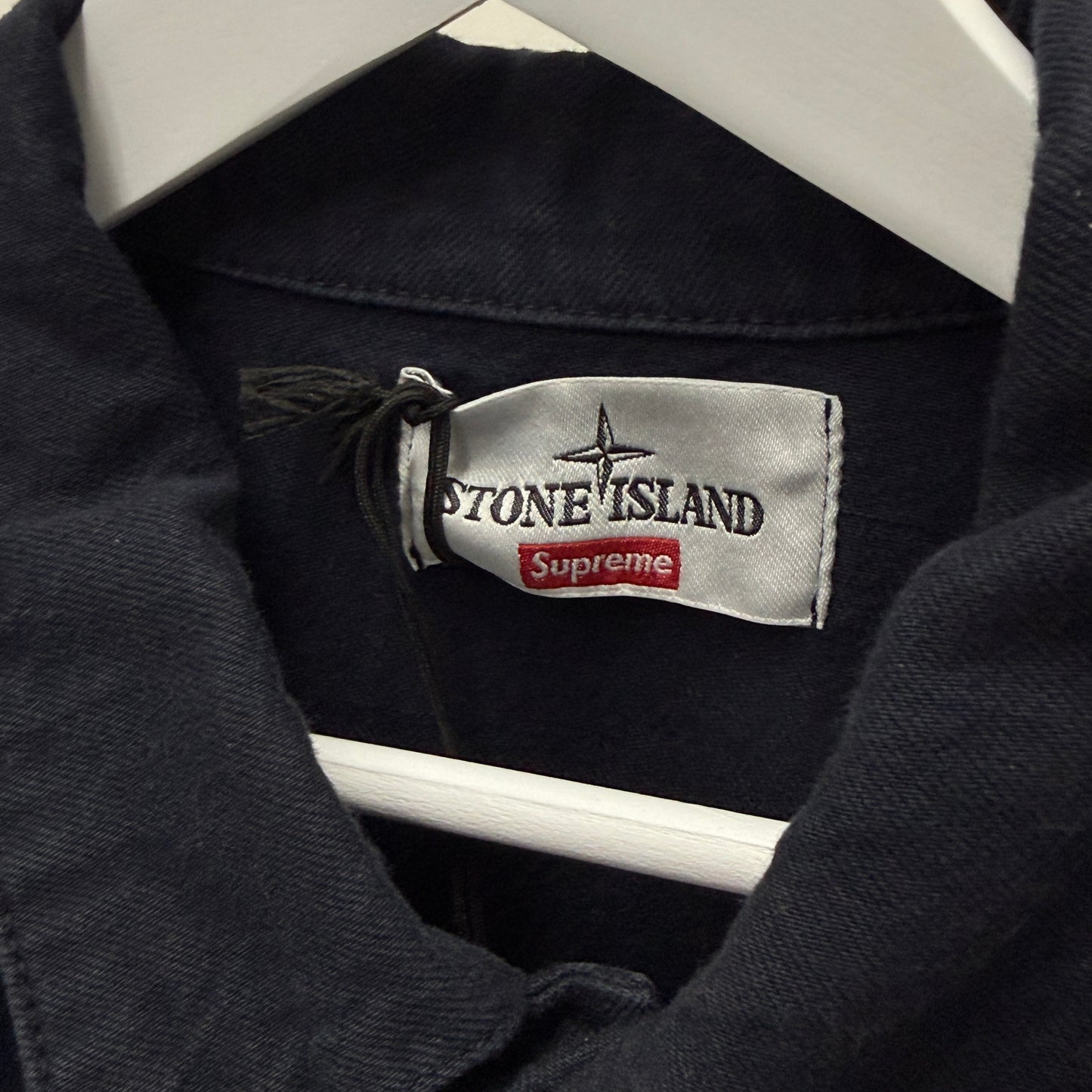Supreme x Stone Island Bull Denim TC Jacket 'Navy'