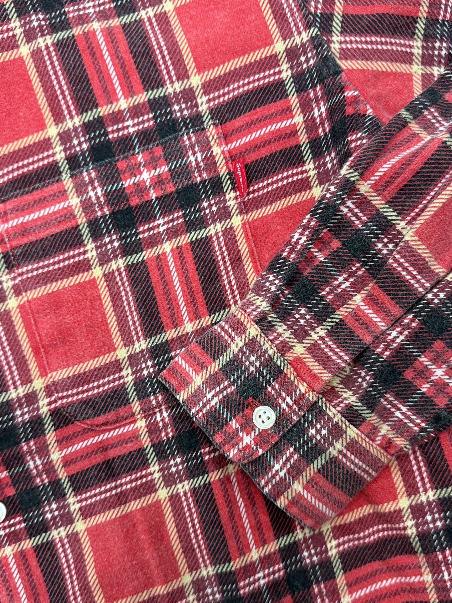 Supreme Plaid Printed Shirt 'Red'