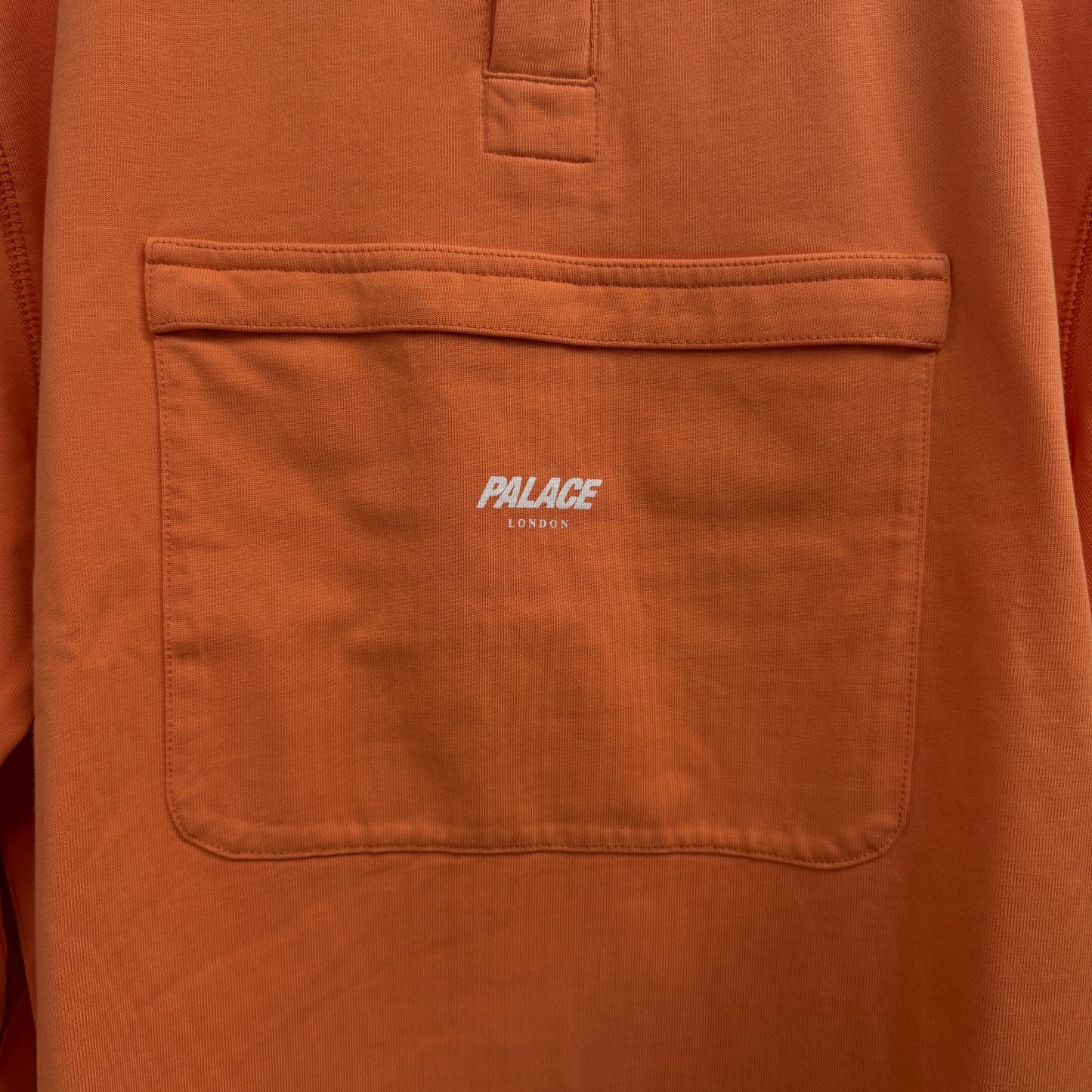 Palace Quarter Zip Washed Funnel 'Orange' FW23