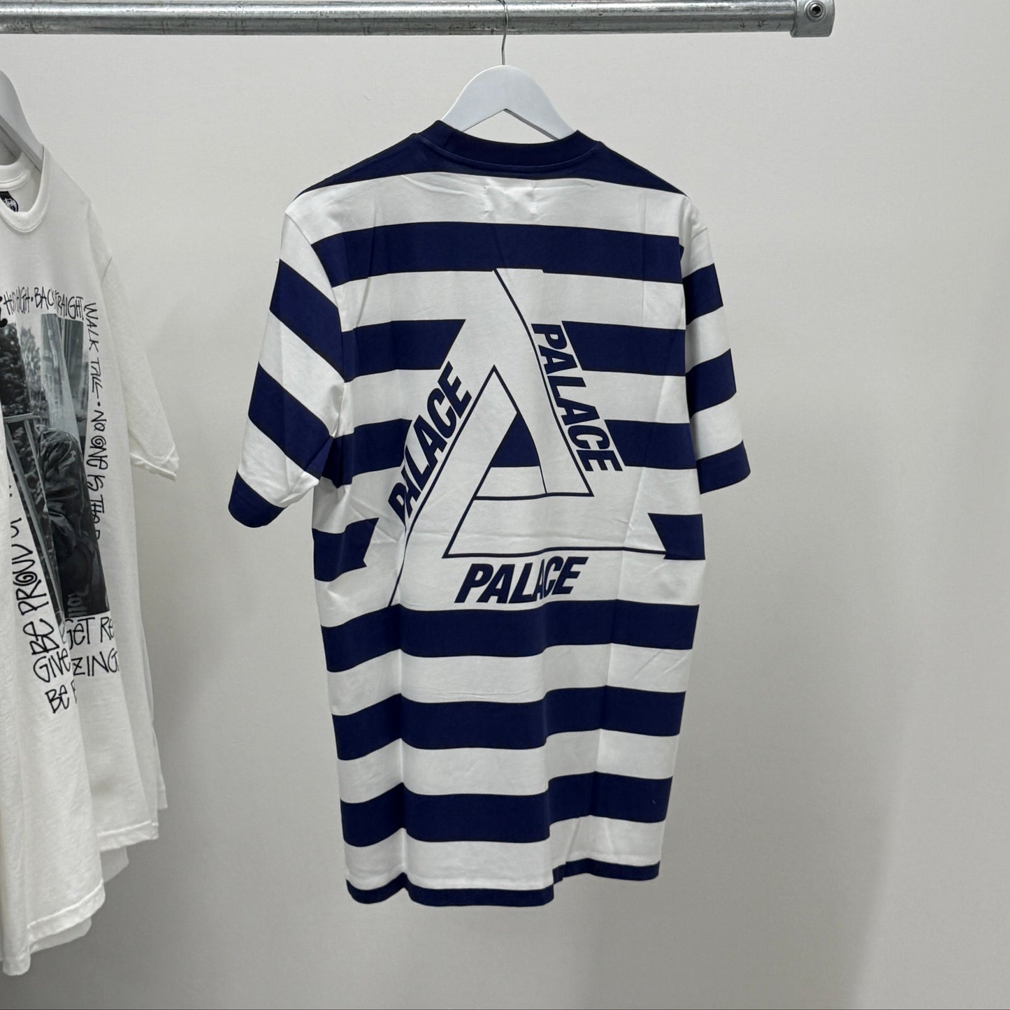 Palace Heavy Tri-Ferg T-Shirt 'Blue Striped'