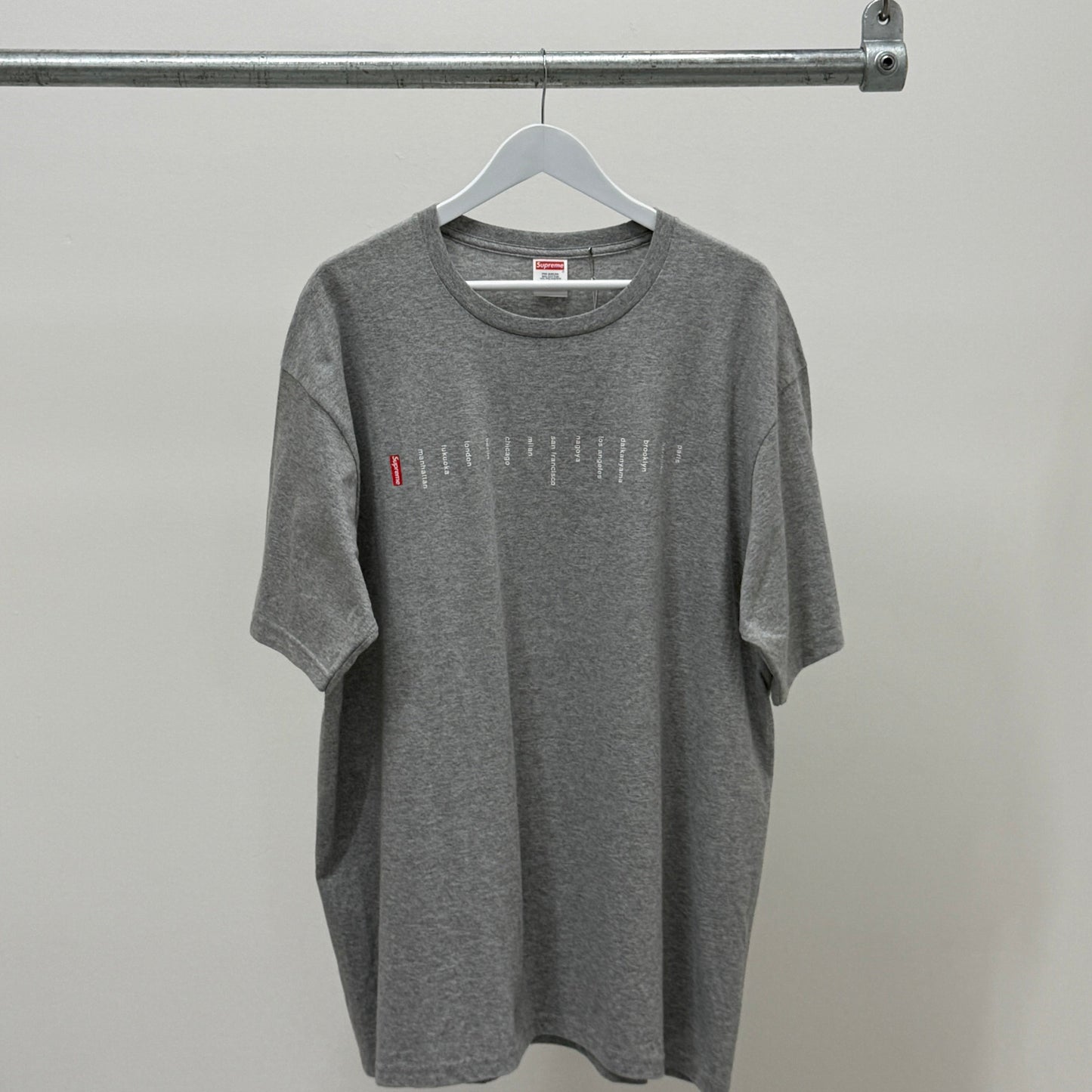 Supreme Location T-Shirt 'Grey
