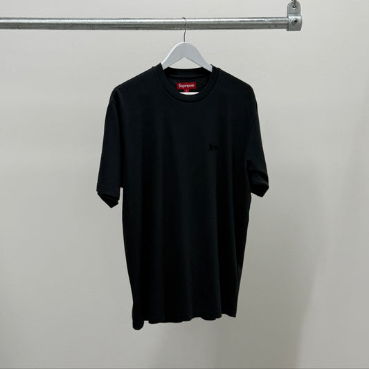 Supreme Classic Script Washed T-Shirt 'Black'