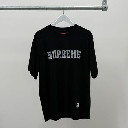 Supreme Twill Applique S/S T-Shirt 'Black'