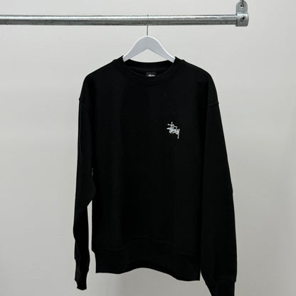 Stussy Logo Crewneck 'Black'