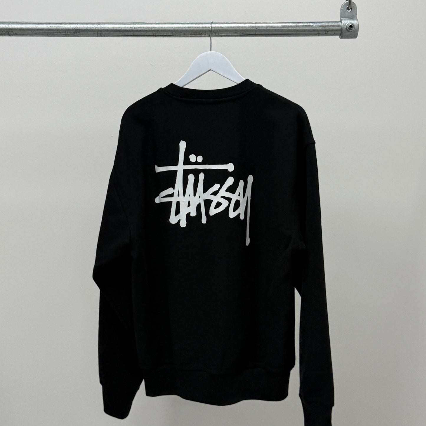Stussy Logo Crewneck 'Black'