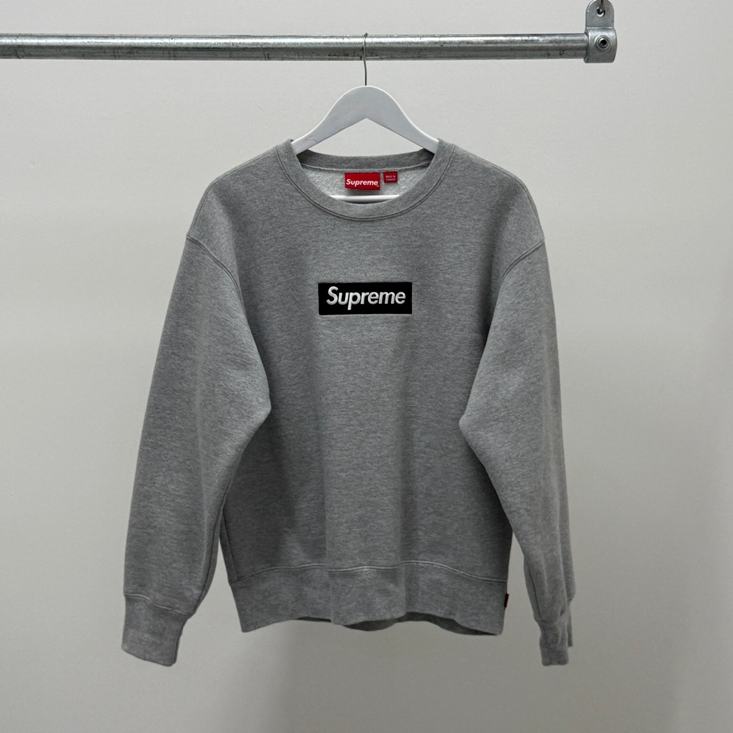 Supreme Box Logo Crewneck 'Grey/Black'