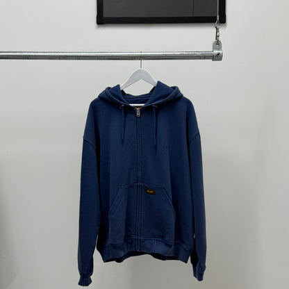 Palace Triple Stitch Zip Hood 'Navy'