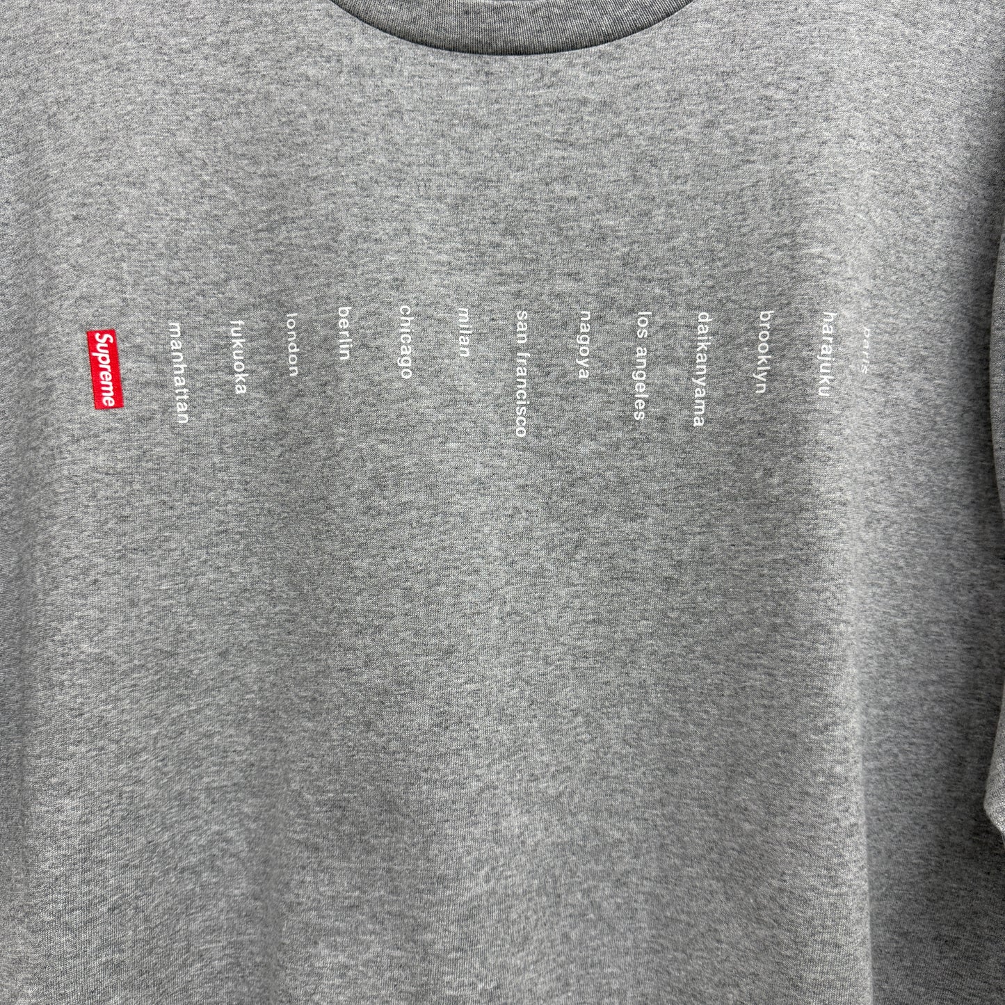 Supreme Location T-Shirt 'Grey