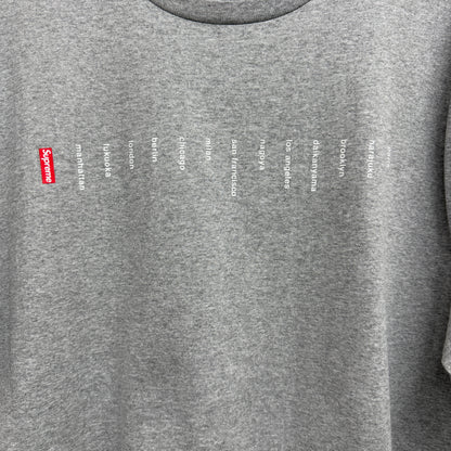 Supreme Location T-Shirt 'Grey