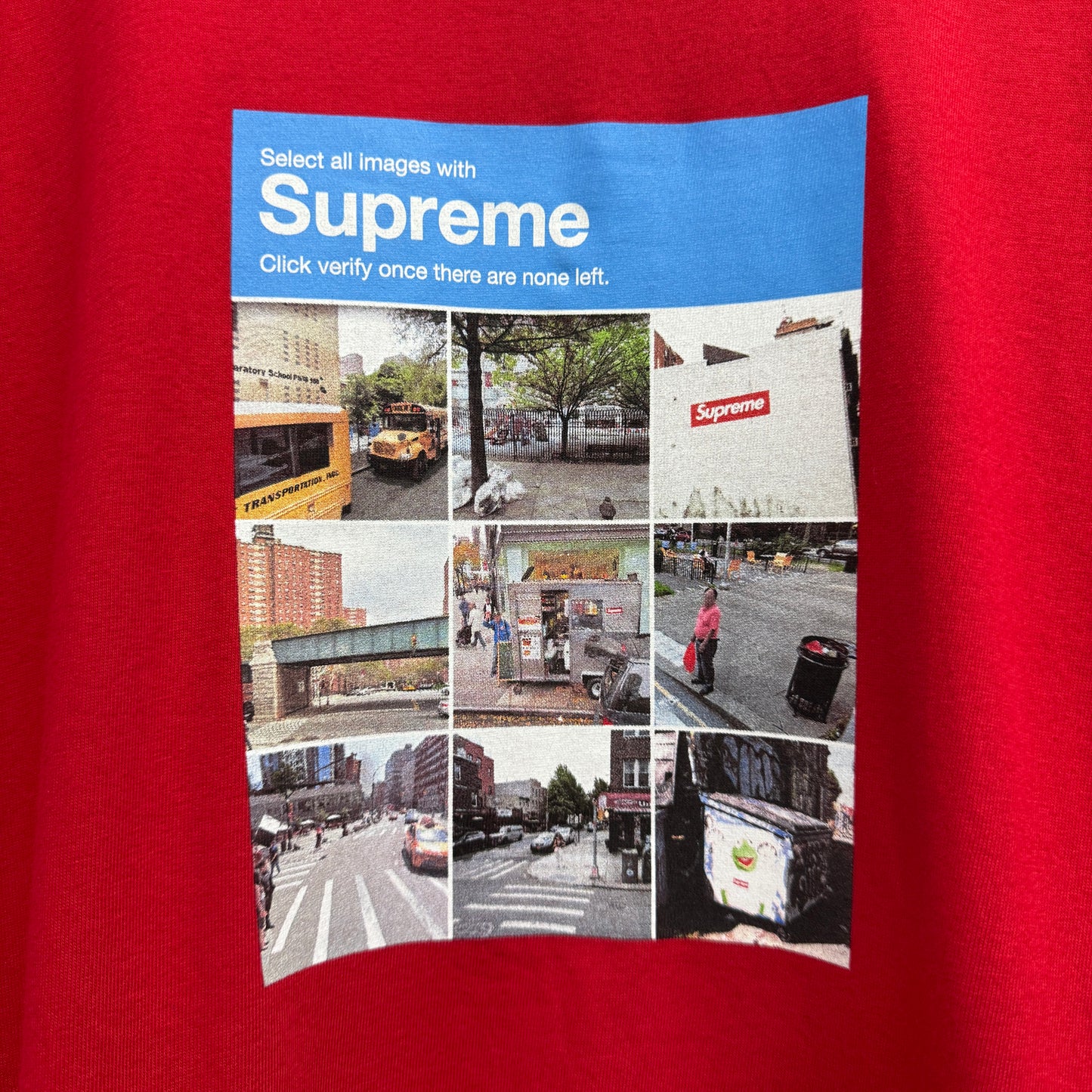 Supreme Captcha T-Shirt 'Red'