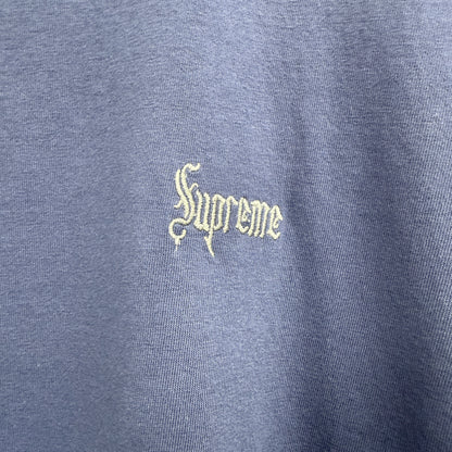 Supreme Classic Script Washed T-Shirt 'Navy'