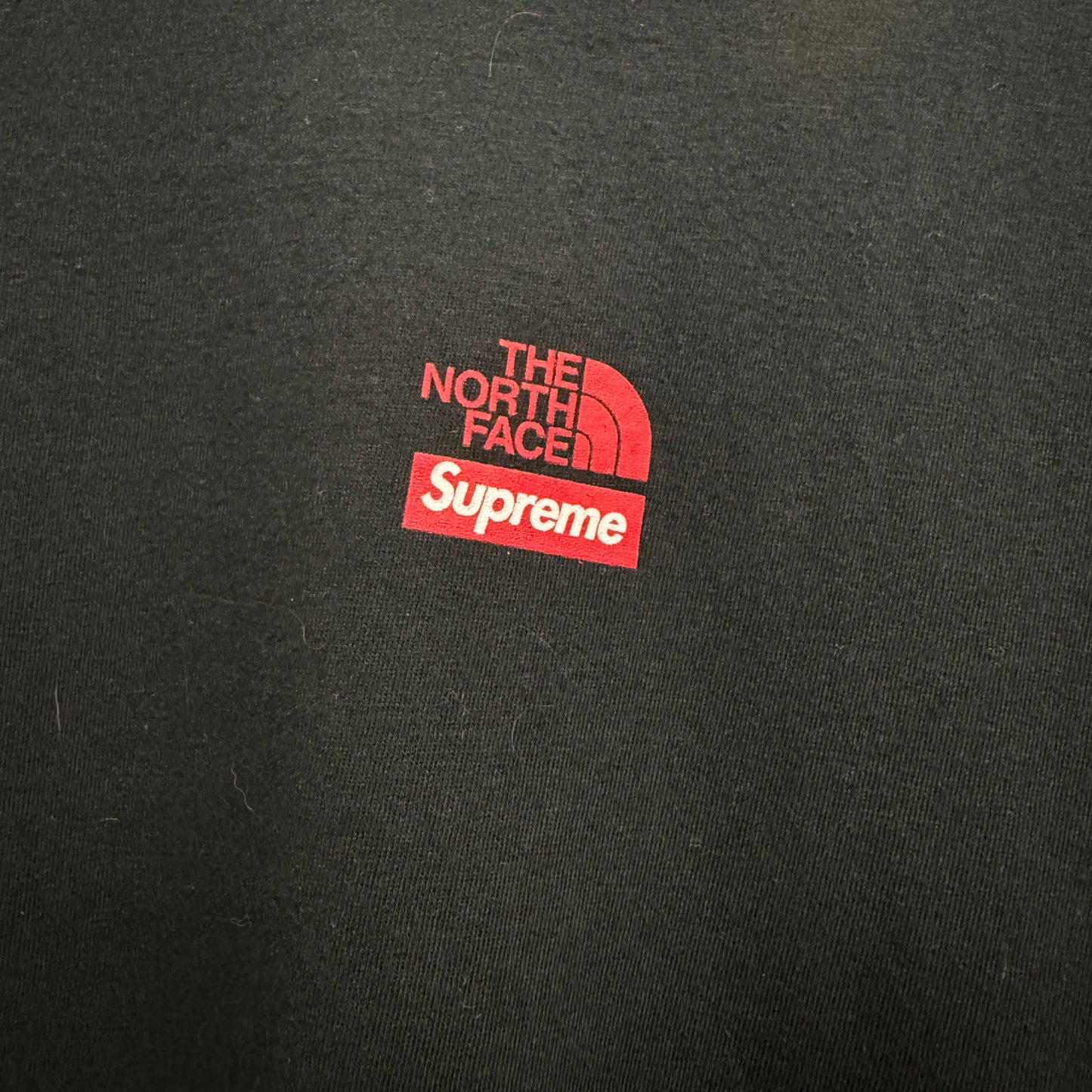 Supreme x The North Face Logo T-shirt 'Black/Red'