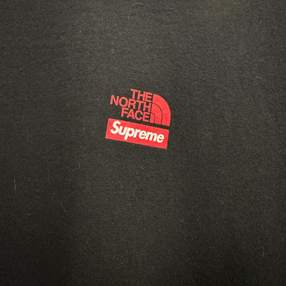Supreme x The North Face Logo T-shirt 'Black/Red'