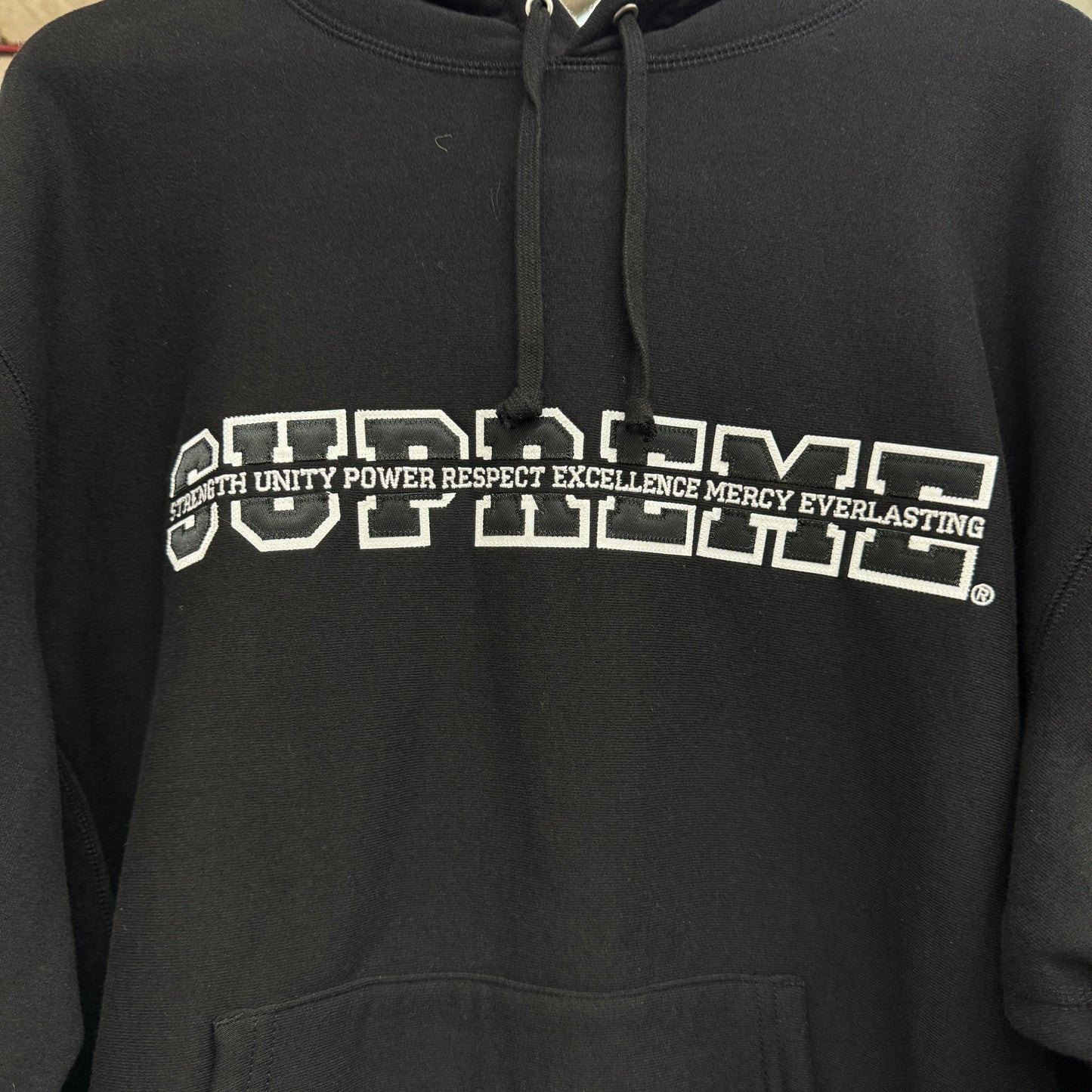 Supreme Collegiate Acronym Hooded Sweatshirt "Black'