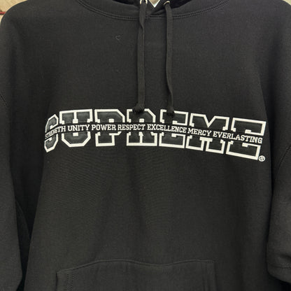 Supreme Collegiate Acronym Hooded Sweatshirt "Black'
