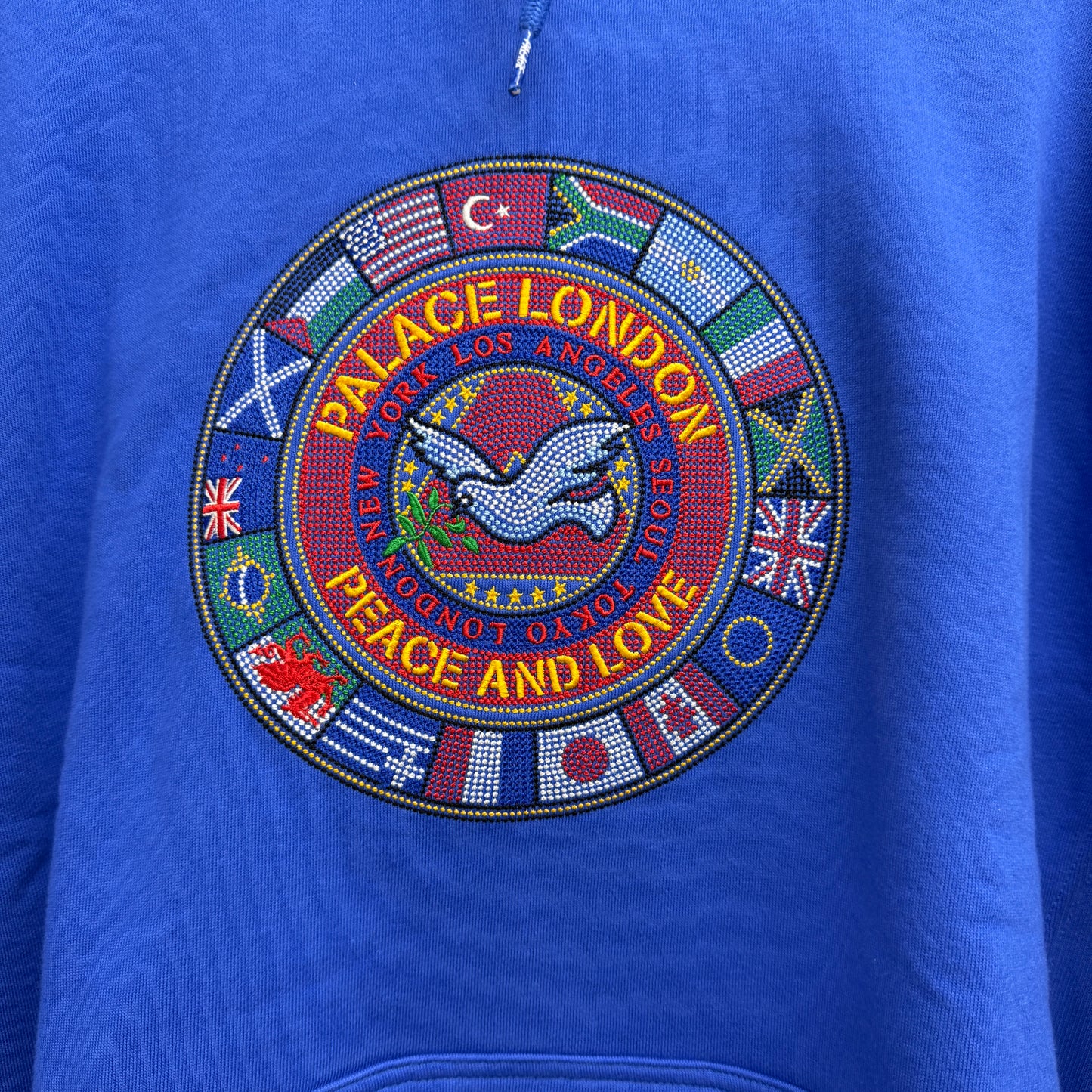 Palace Nations Hooded Sweatshirt 'Blue'