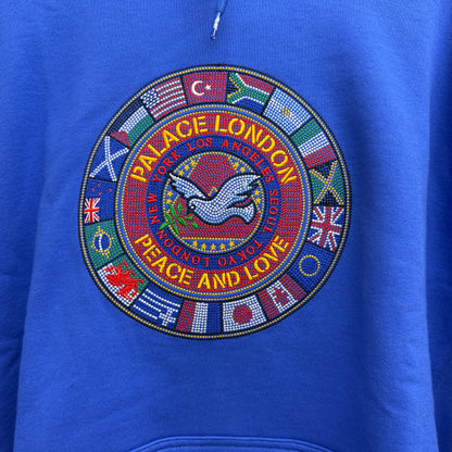Palace Nations Hooded Sweatshirt 'Blue'