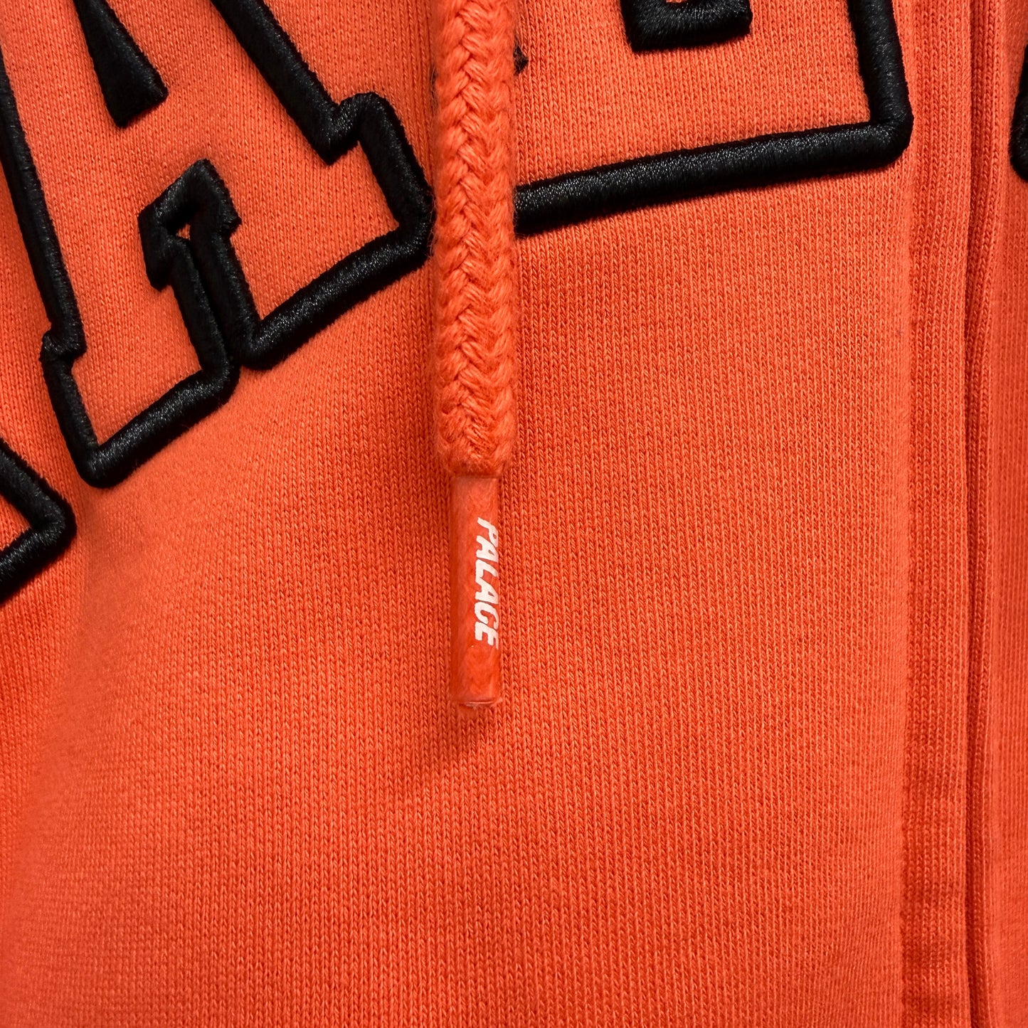 Palace Outline Arch Zip Hooded Sweatshirt 'Orange'