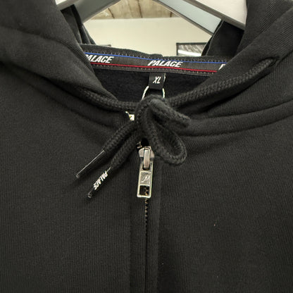 Palace Basic Zip Hooded Sweatshirt 'Black'