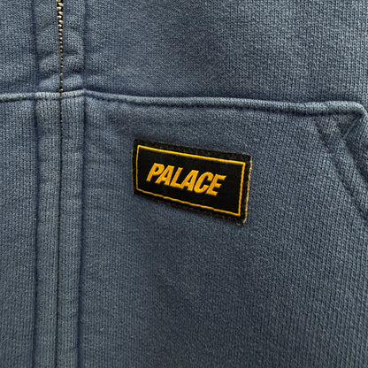Palace Triple Stitch Zip Hood 'Navy'