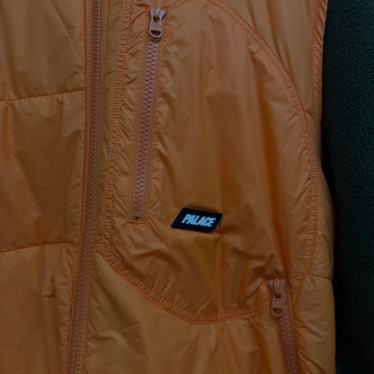 Palace Reversible Vest Hood 'Green/Orange'