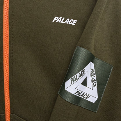 Palace Reversible Vest Hood 'Green/Orange'