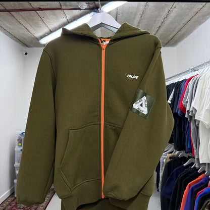 Palace Reversible Vest Hood 'Green/Orange'