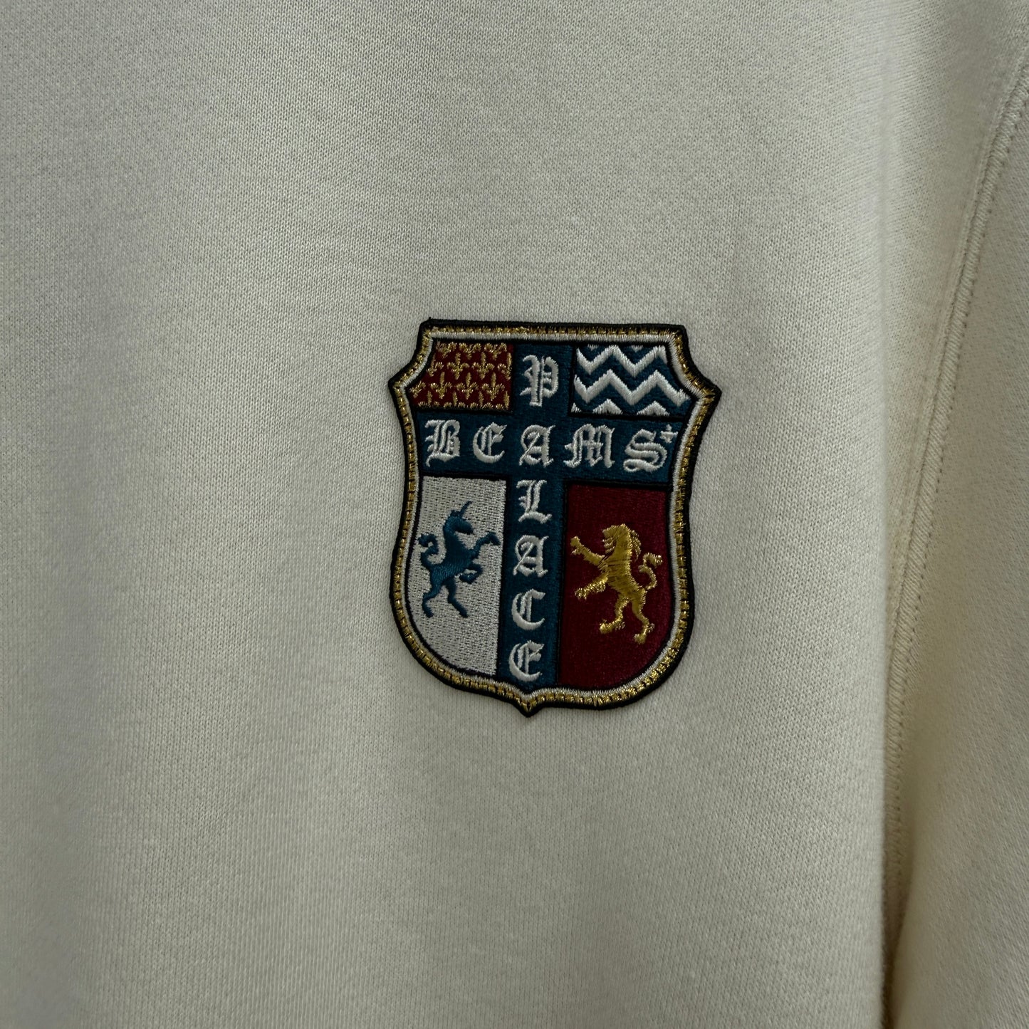 Palace x Beams Crewneck 'Cream'