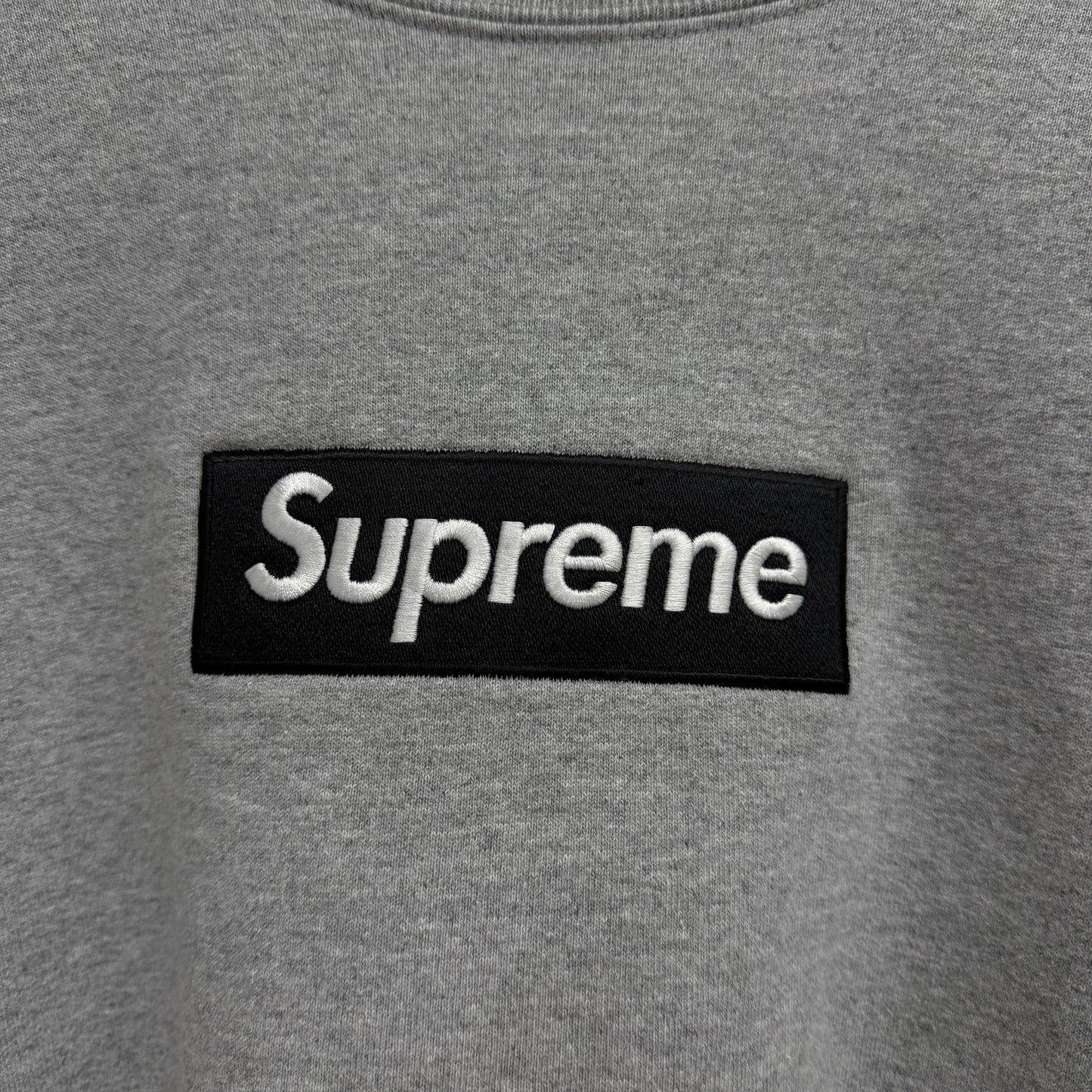 Supreme Box Logo Crewneck 'Grey/Black'
