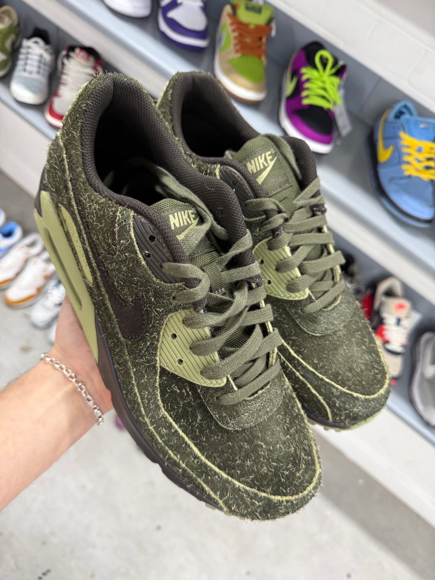 Nike Air Max 90 Premium 'Skunk Khaki Green'