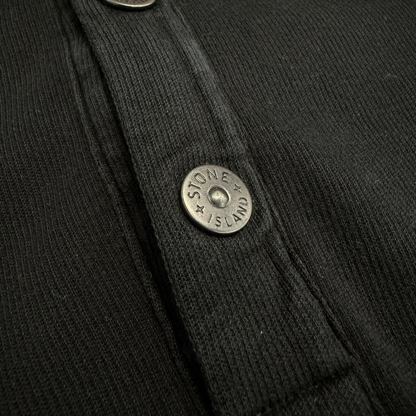 Stone Island Cotton Quarter Zip - Black