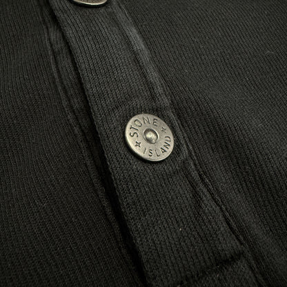 Stone Island Cotton Quarter Zip - Black