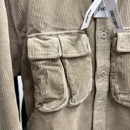 Palace Cargo Cord Shirt 'Stone'
