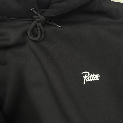Patta Bark Boxy Hooded Sweater 'Black'