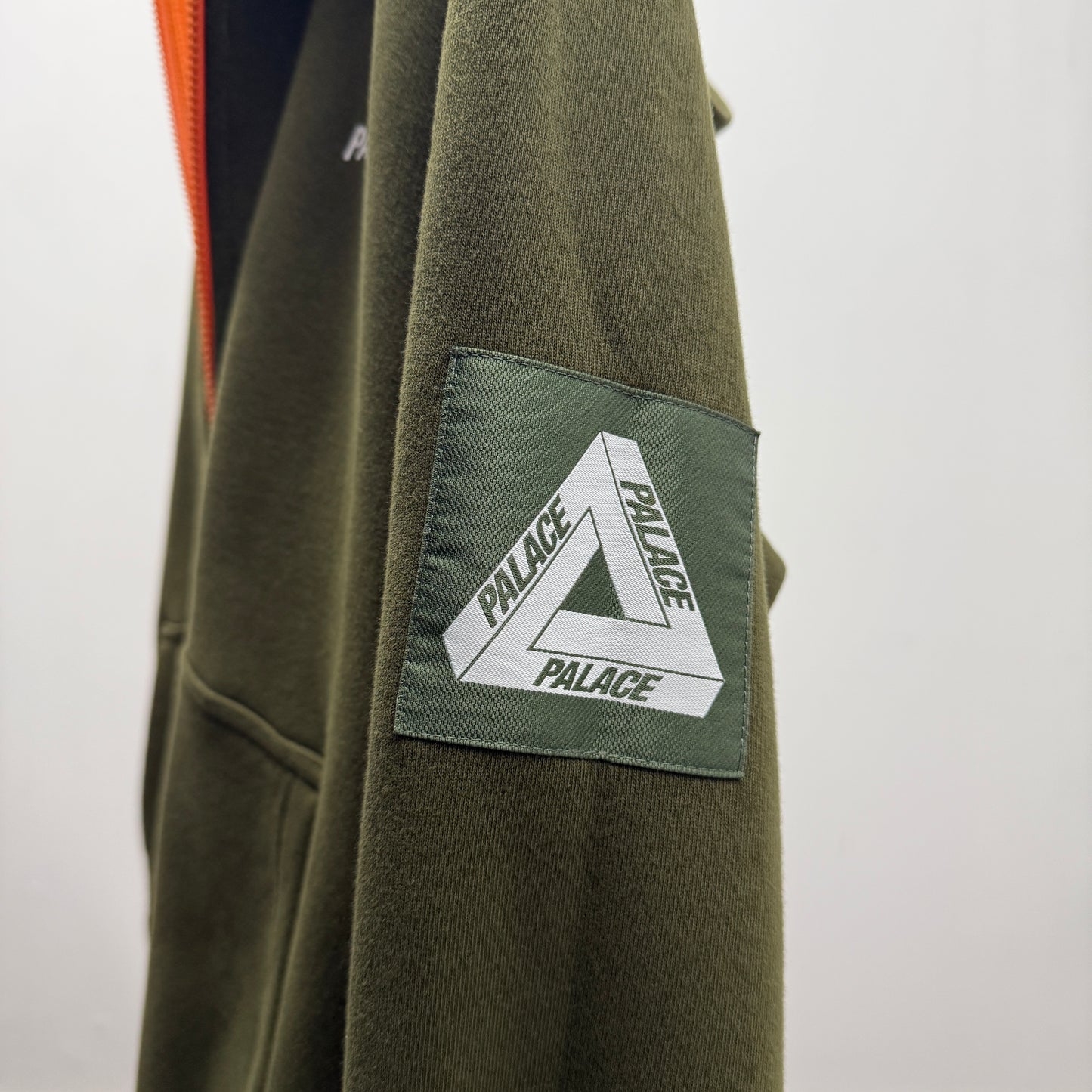Palace Reversible Vest Hood 'Green and Orange'