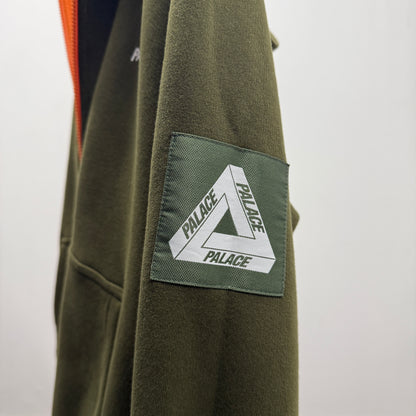 Palace Reversible Vest Hood 'Green and Orange'