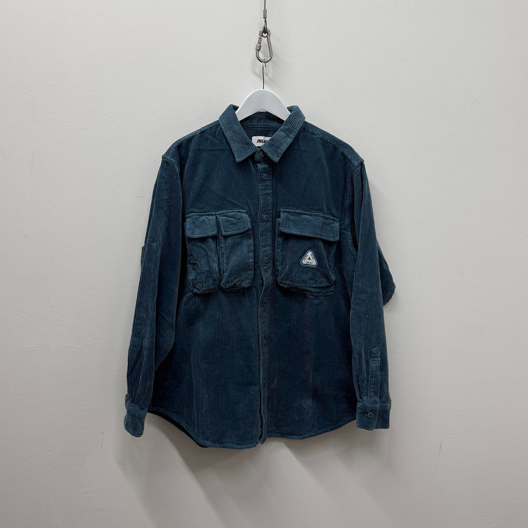 Palace Cargo Cord Shirt 'Blue'