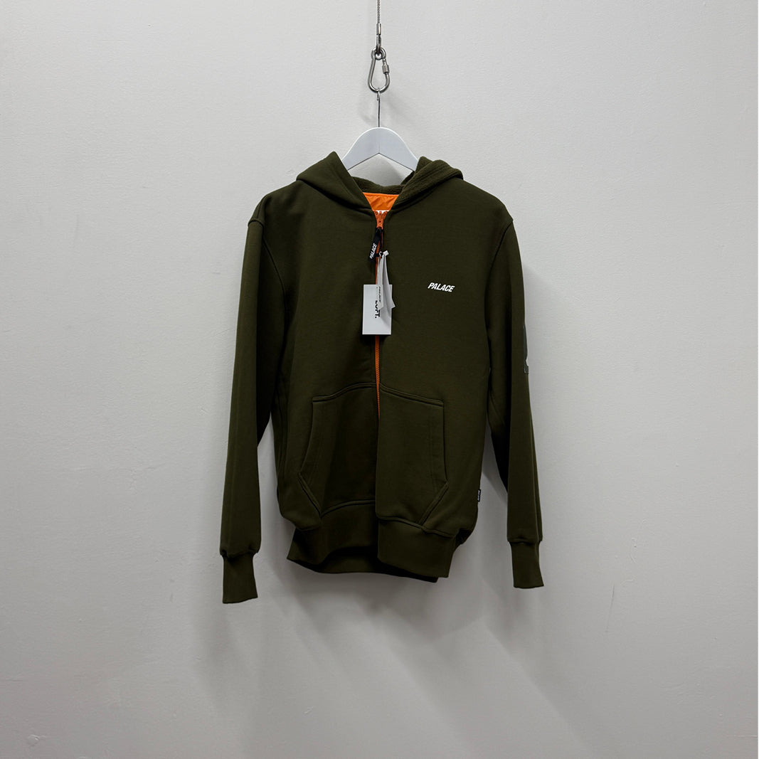 Palace Reversible Vest Hood 'Green and Orange'