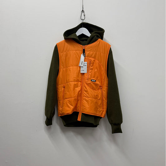 Palace Reversible Vest Hood 'Green and Orange'