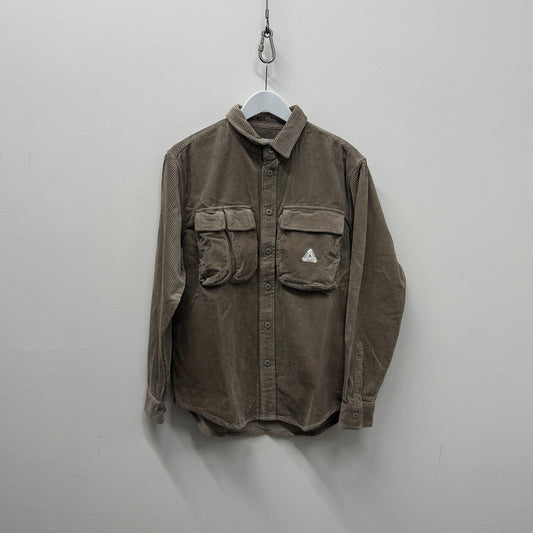Palace Cargo Cord Shirt 'Stone'