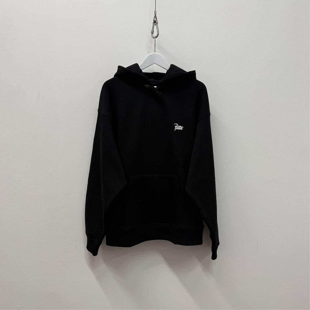 Patta Bark Boxy Hooded Sweater 'Black'