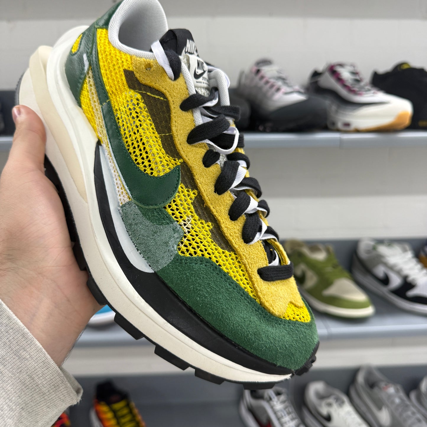 Nike x Sacai Vaporwaffle 'Tour Yellow'