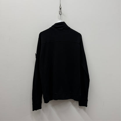 Stone Island Cotton Quarter Zip - Black