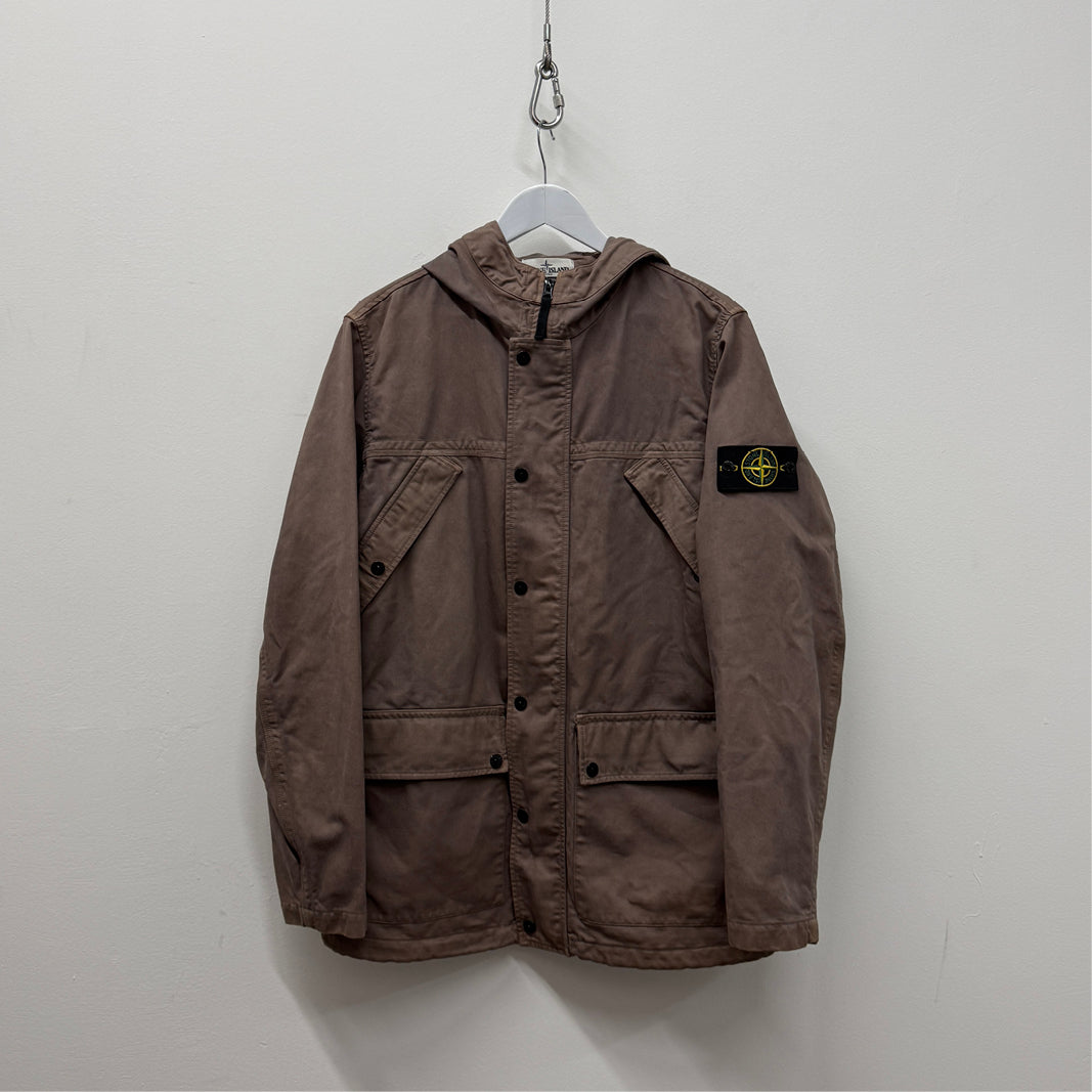 Stone Island David TC Hooded Jacket - Brown