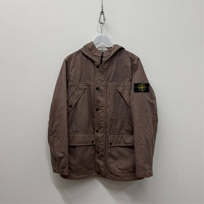 Stone Island David TC Hooded Jacket - Brown