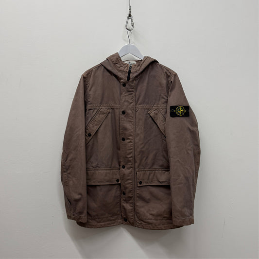 Stone Island David TC Hooded Jacket - Brown