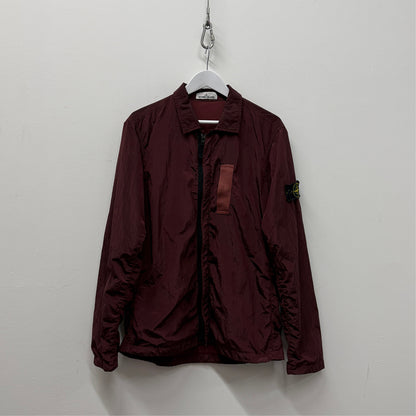 Stone Island Nylon Metal Overshirt - Burgundy