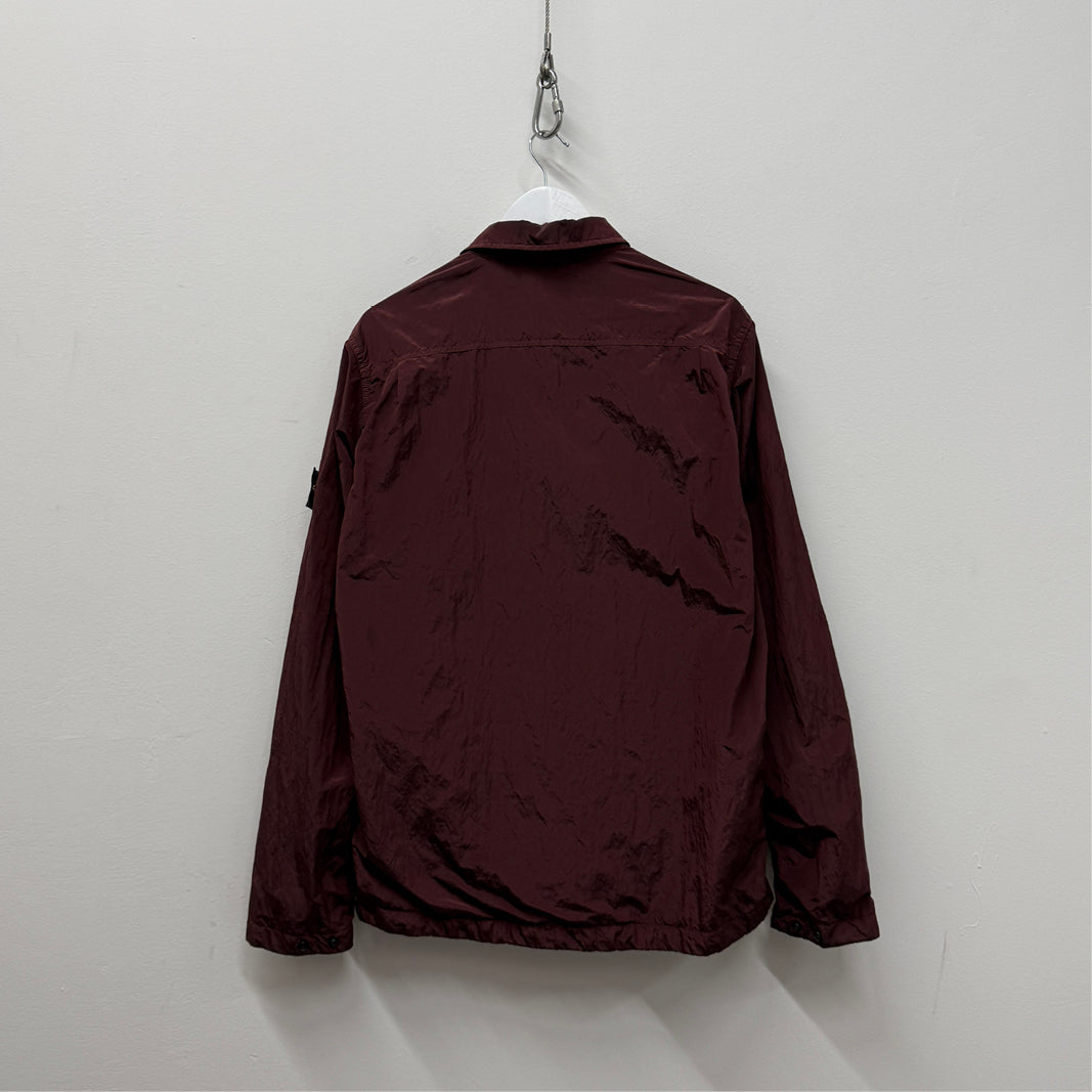 Stone Island Nylon Metal Overshirt - Burgundy