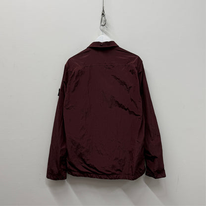 Stone Island Nylon Metal Overshirt - Burgundy