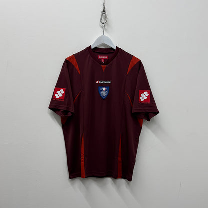 Supreme Mesh Slit Soccer Jersey 'Maroon'